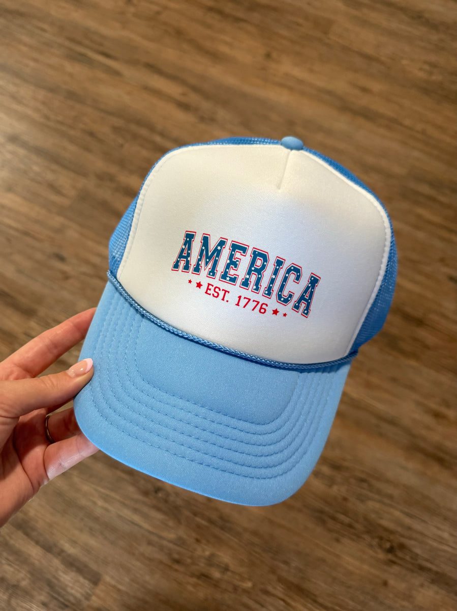 America 1776 Trucker Hat – Magnolia Charms