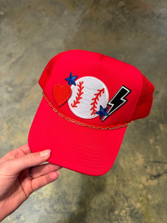 Baseball Patch Trucker Hat